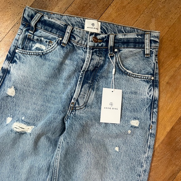 NWT Anine Bing Gavin Jean in Blue Reservoir - Picture 4 of 7